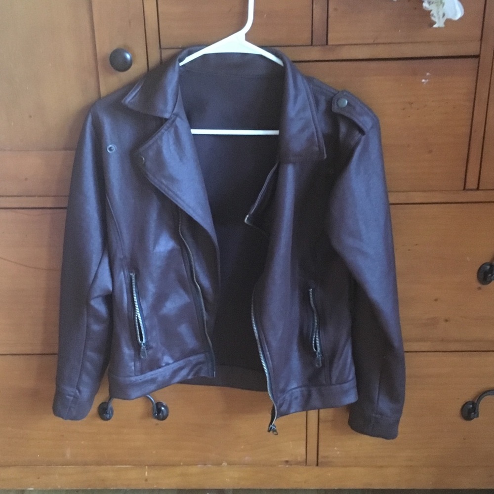 Faux leather jacket